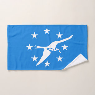Serviette à main avec Drapeau de Corpus Christi Ci