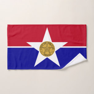 Serviette à main avec Drapeau de Dallas City, USA