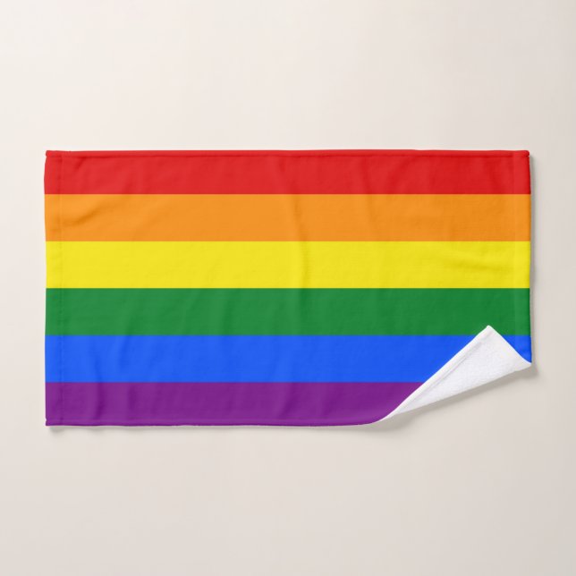Serviette à main avec Drapeau de Fierté de LGBT (Serviette à main)