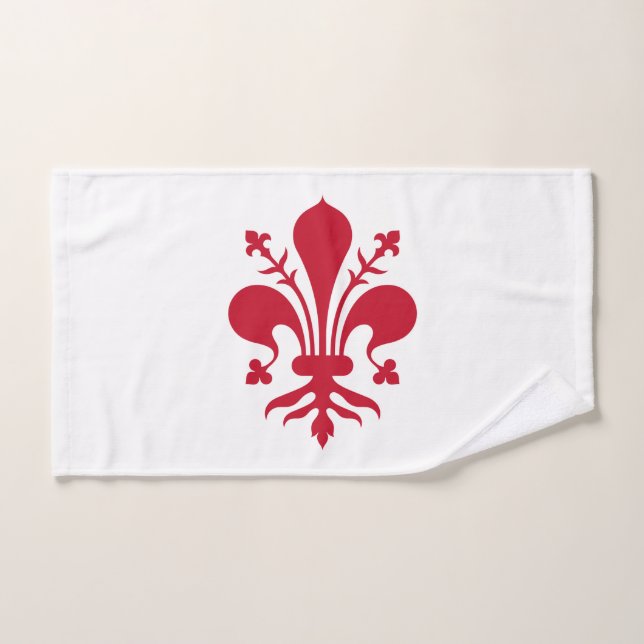 Serviette à main avec Drapeau de Florence (Serviette à main)