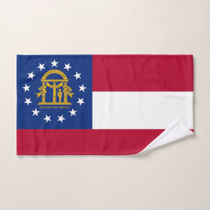Serviette à main avec Drapeau de Géorgie Etat, USA