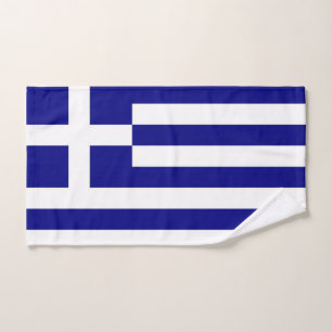 Serviette à main avec Drapeau de Grèce