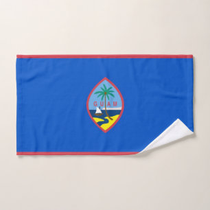 Serviette à main avec Drapeau de Guam, USA