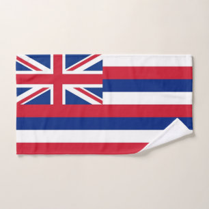 Serviette à main avec Drapeau de Hawaii State, USA