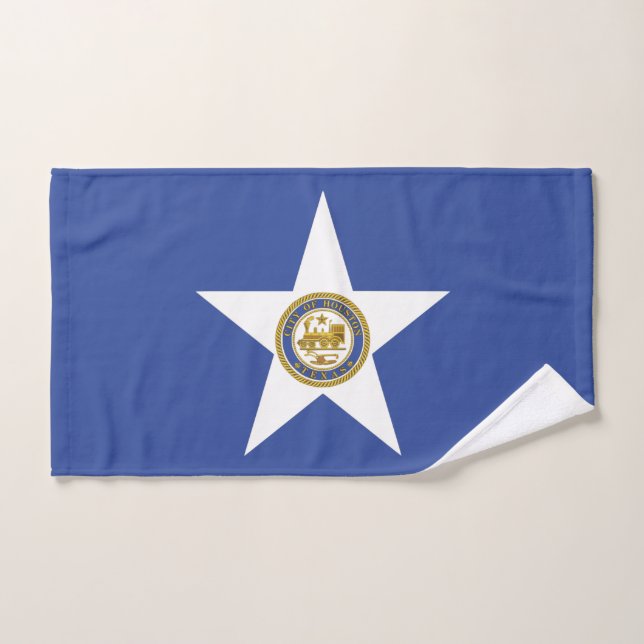 Serviette à main avec Drapeau de Houston City, USA (Serviette à main)