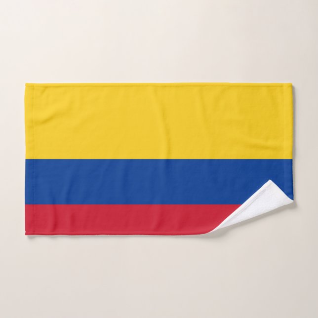 Serviette à main avec Drapeau de la Colombie (Serviette à main)