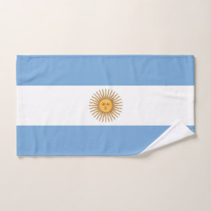 Serviette à main avec Drapeau de l'Argentine