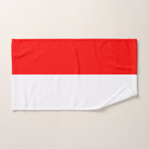 Serviette à main avec Drapeau de l'Indonésie