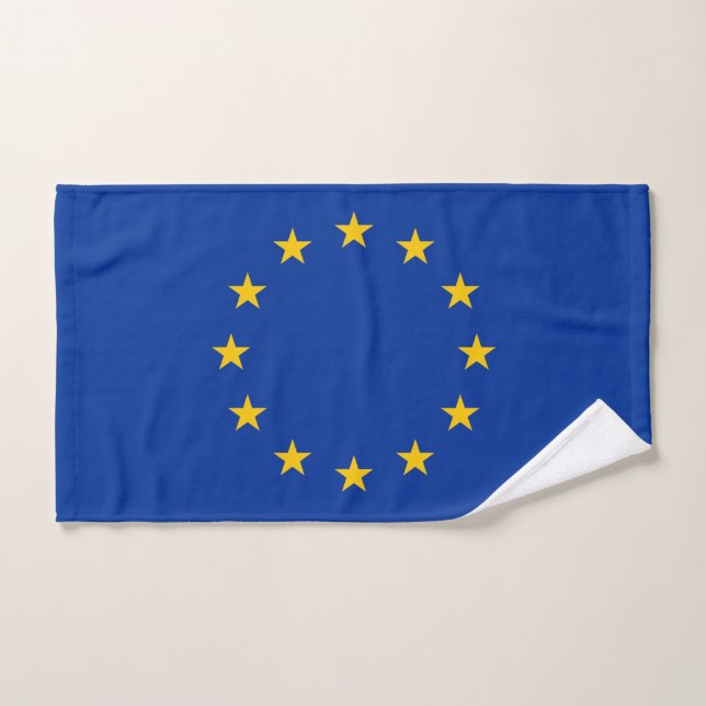 Serviette à main avec Drapeau de l'Union Européenn (Serviette à main)