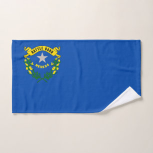 Serviette à main avec Drapeau de Nevada State, USA