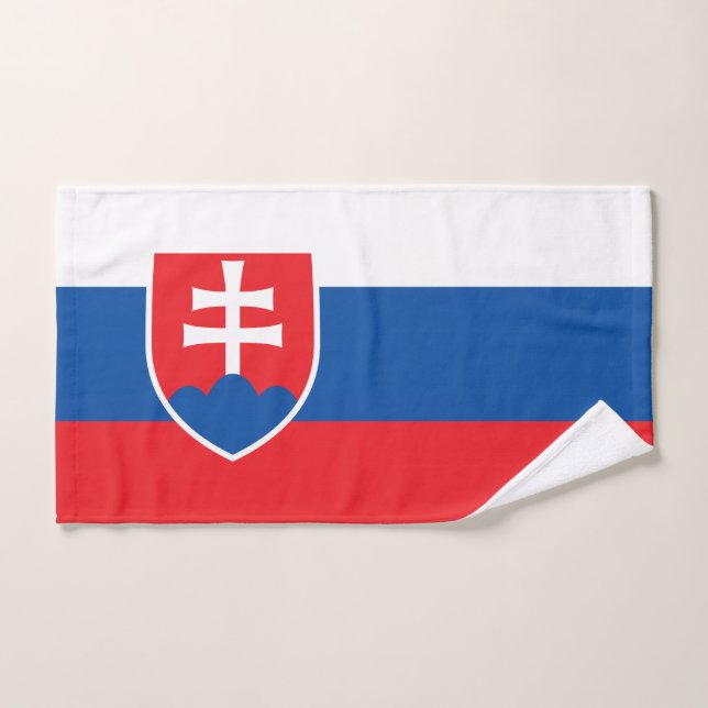 Serviette à main avec Drapeau de Slovaquie (Serviette à main)