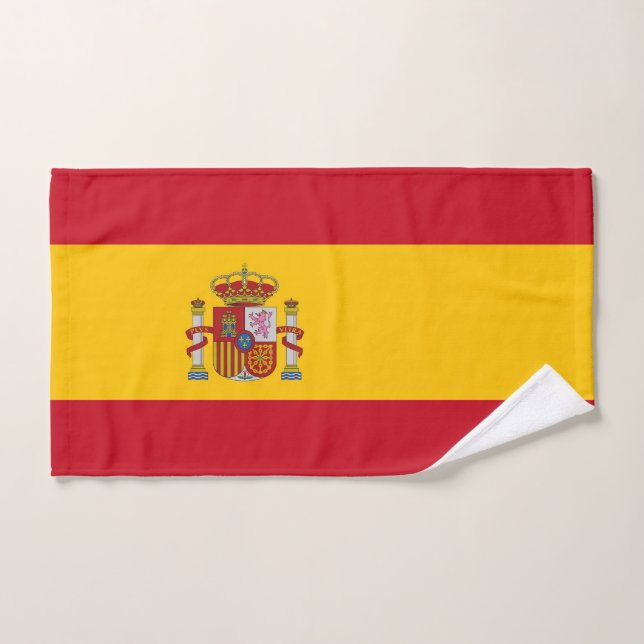 Serviette à main avec Drapeau d'Espagne (Serviette à main)