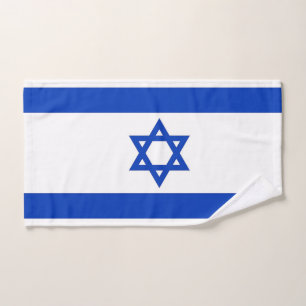 Serviette à main avec Drapeau d'Israël
