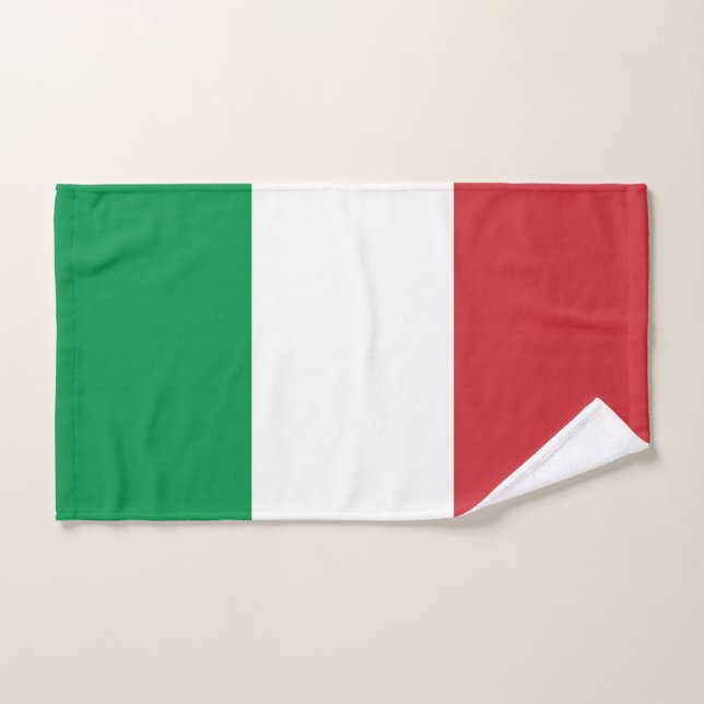 Serviette à main avec Drapeau d'Italie (Serviette à main)