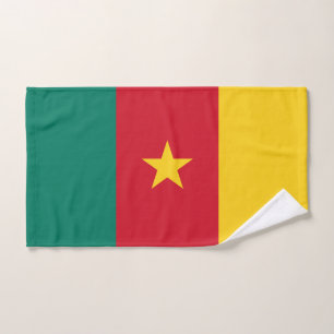 Serviette à main avec Drapeau du Cameroun