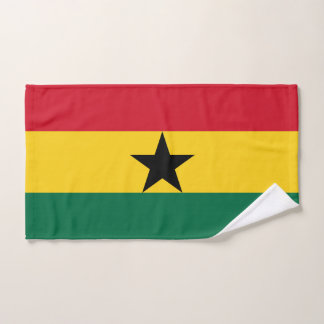 Serviette à main avec Drapeau du Ghana