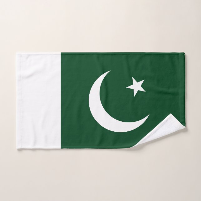 Serviette à main avec Drapeau du Pakistan (Serviette à main)