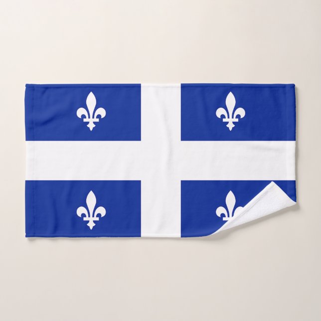 Serviette à main avec Drapeau du Québec (Serviette à main)