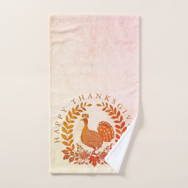 Serviette à main bon thanksgiving Turquie (Serviette à main)
