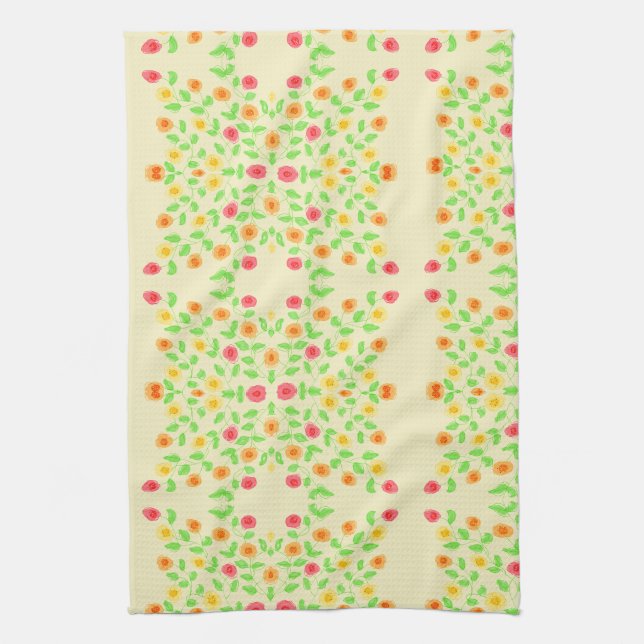Serviette À Main Chic Avec Beurre Jaune (Vertical)
