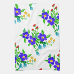 Serviette à main colorée