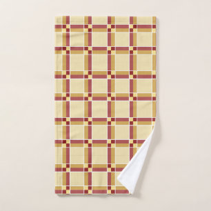 Serviette à main Crème et Vin