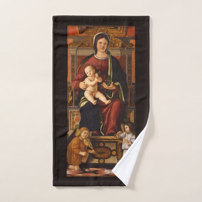 Serviette à main d'art "La Vierge et l'Enfant" (Serviette à main)