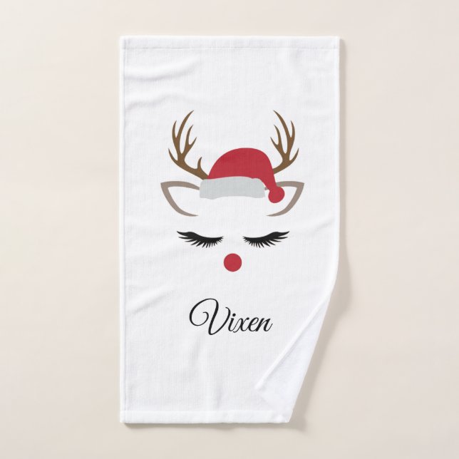 serviette à main de renne vixen (Serviette à main)
