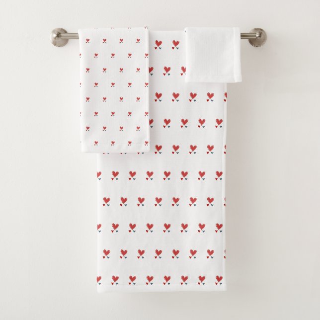Serviette à main du coeur (En situation)