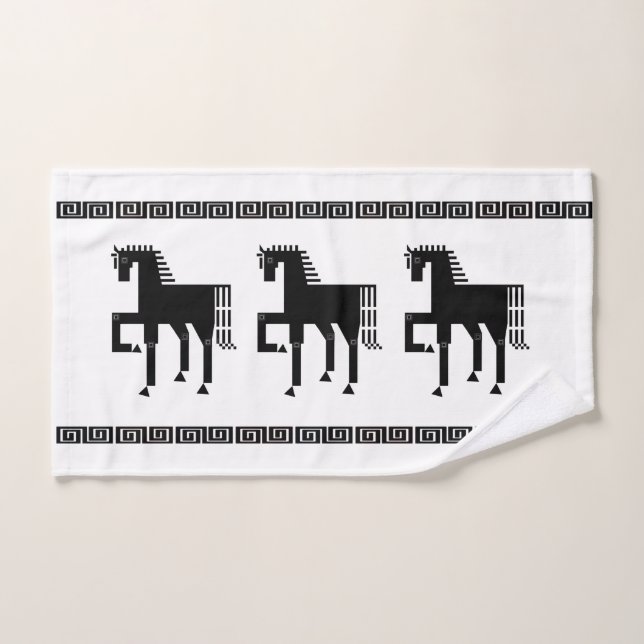 Serviette à main en fer à cheval (Serviette à main)