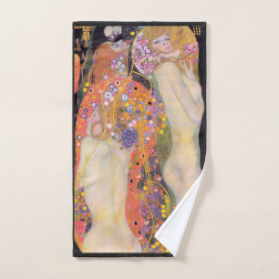 Serviette à main: GUSTAV KLIMT : SERPENTS D'EAU