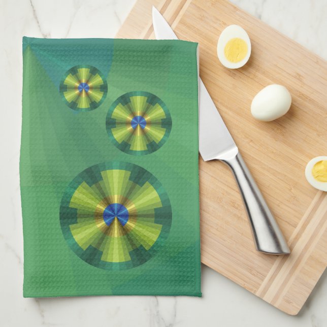 Serviette à main Peacock Illusion (Quart Plié)