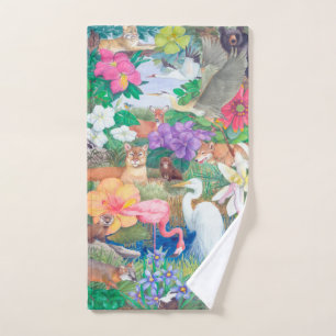 Serviette à main pour la flore et la faune