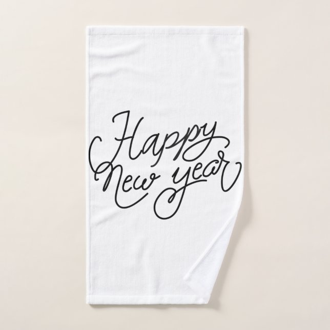 Serviette à main pour la nouvelle année (Serviette à main)