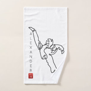 Serviette à main TAEKWONDO DWICHAGI back kick