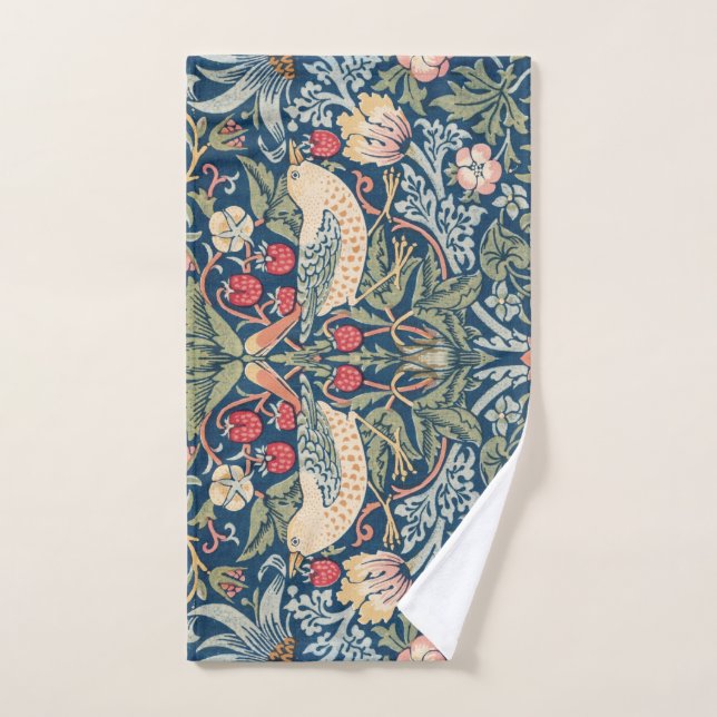 SERVIETTE À MAIN : WILLIAM MORRIS : SANGLE (Serviette à main)