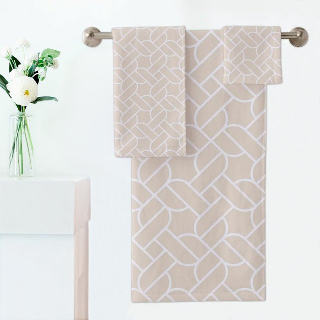 Serviette à motif de corde beige (Créateur téléchargé)