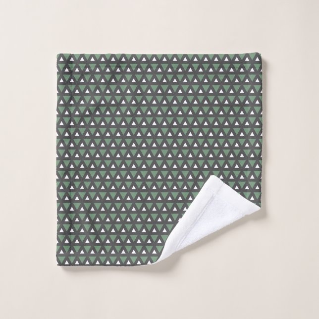 Serviette à motif géométrique moderne (Gant de toilette)
