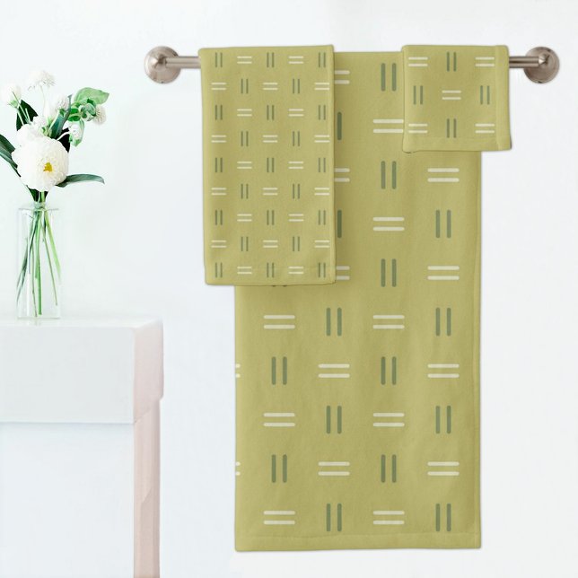 Serviette à motif Ligne Verte (Créateur téléchargé)
