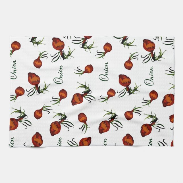 Serviette à motif oignon vintage (Horizontal)