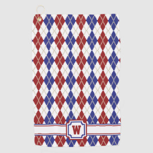 Serviette à motifs de losanges americana de golf