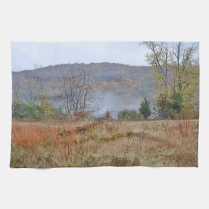 Serviette à plat de automne