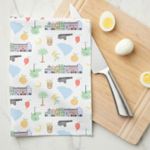 Serviette à plat de Caroline du Sud