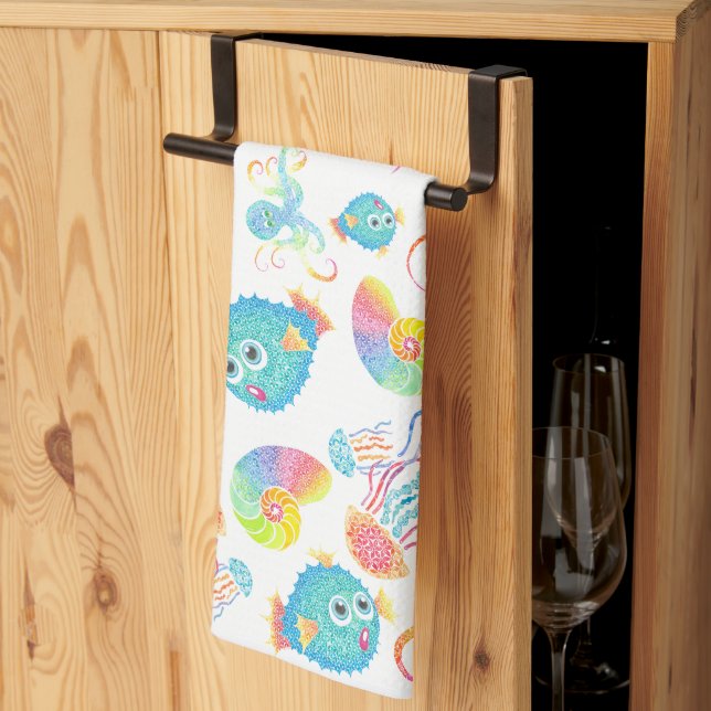 Serviette à plat pour poissons-broussailles et ami (Pliage en tiers)