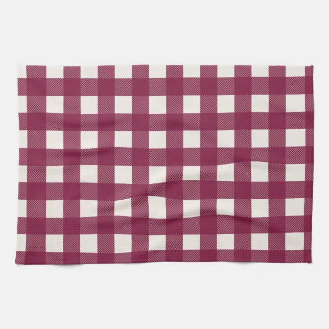 Serviette à plat Red Checker (Horizontal)