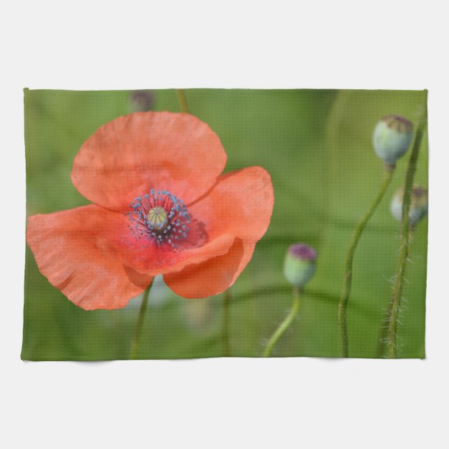 Serviette à plat Red Poppy (Horizontal)