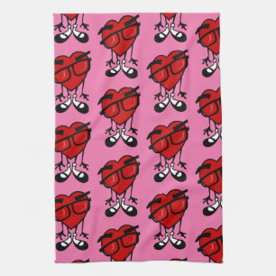 SERVIETTE À PLAT VALENTINE'S DAY RED HEART PINK KI