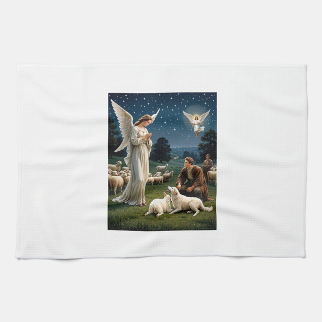 Serviette à thé Angel & Shepherds (Horizontal)