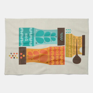 Serviette à thé Condiments de France 1970