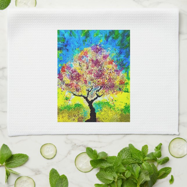 Serviette à thé d'approche d'hiver (Plié)